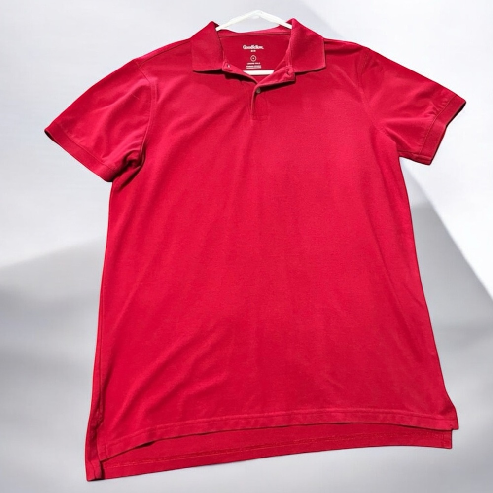 Goodfellow & Co red polo size medium